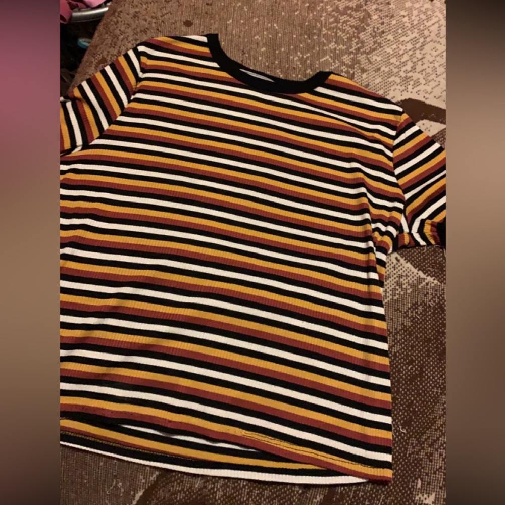 Women’s Striped Crop Top